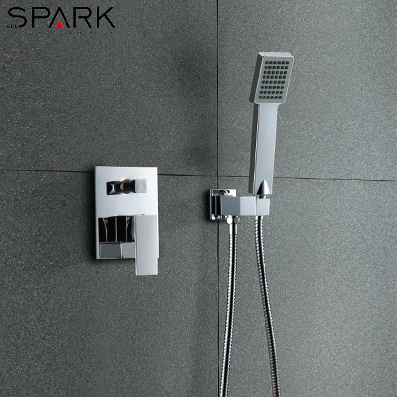 Sanitary wares bathroom waterfall rainfall concealed rain shower set