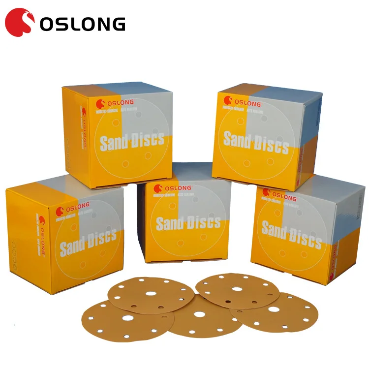 Round sandpaper disc for stainless steel grinding