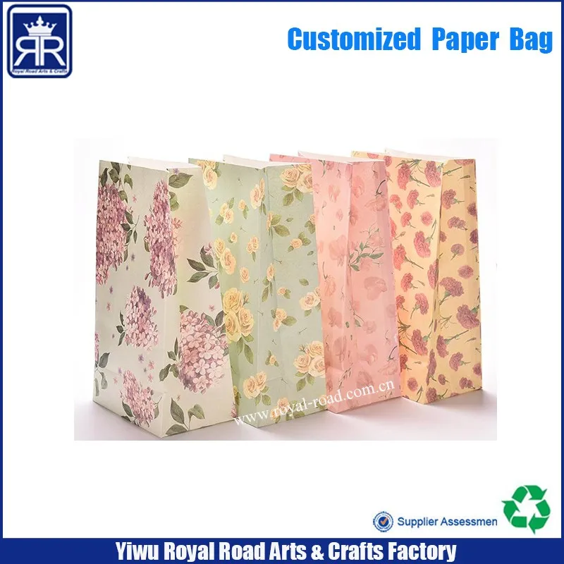 Custom Decorative fresh flower retail box bouquet packaging carry bags