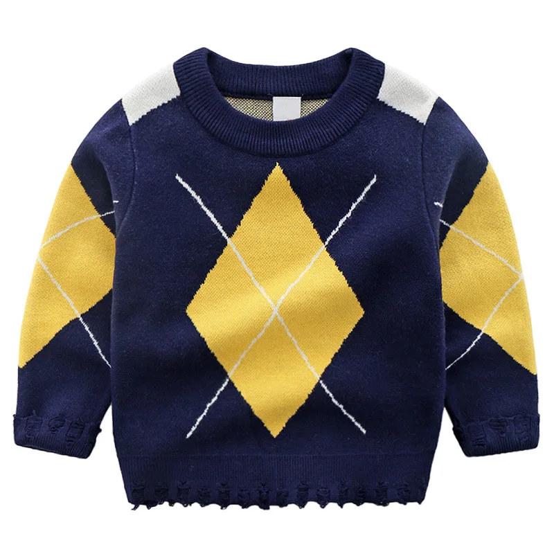 Boys Sweaters Autumn Winter Kids Knitted Sweaters and Pullover Casual Kids Pullover Tops