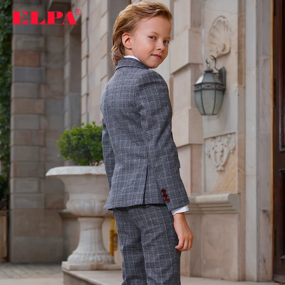 
ELPA slim fit new fancy designer 3 piece formal party wedding occasion wear kids suits for boys 
