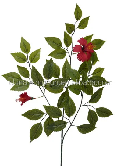 LSD-201612192730 Decorative Foliage H70cm Artificial Green Rose Leaves