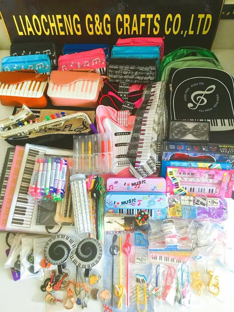 Piano Shape Pencil Box Metal Music Notes Pencil Box