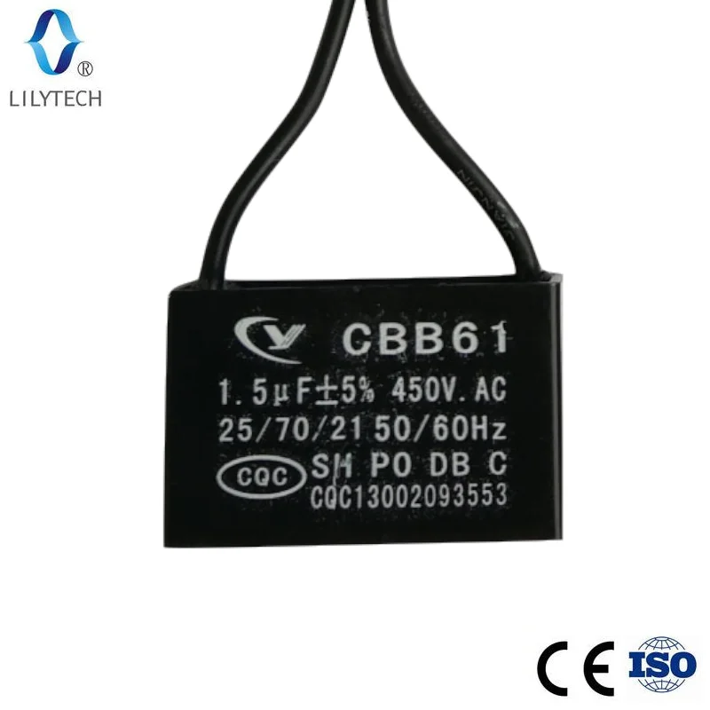 Start Capacitor for Lilytech AC Controller, 1.5uF, 12 pcs lot package