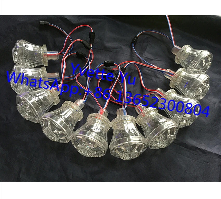 Суперъяркий пиксель UCS1903 9 светодиодов 60 мм 24 В постоянного тока колесо обозрения турбо кабошон RGB светодиод аттракционы для парка развлечений