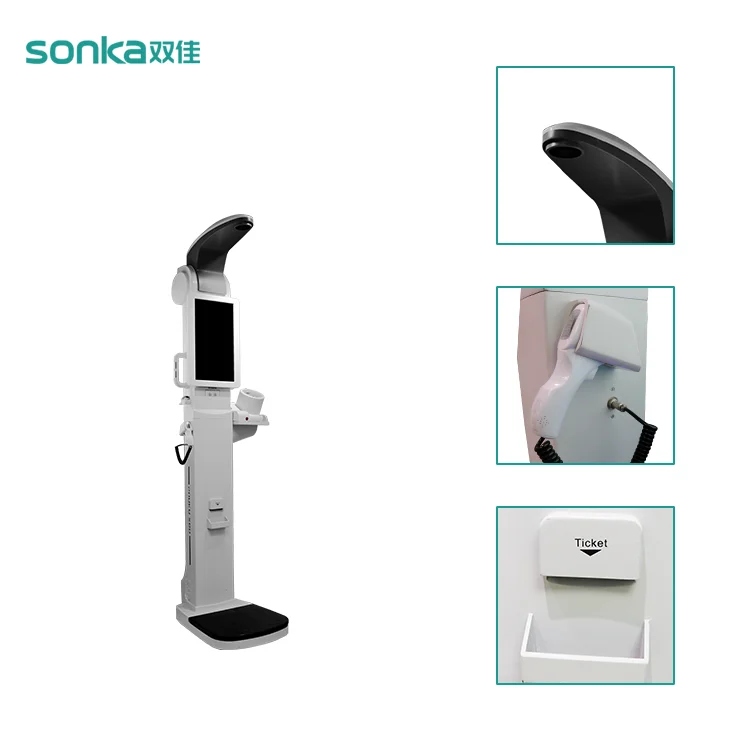 Завод новейший высота вес ИМТ кровяное давление машина SK-X60HD с A4 принтера и сенсорный ЖК-экран