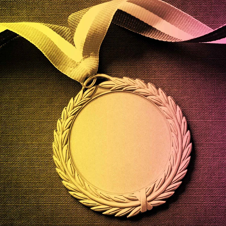 
Wholesale Price Custom made running medals Souvenir Blank Gold finisher Sport Marathon Gymnastic Coin Award Medal with ribbon 