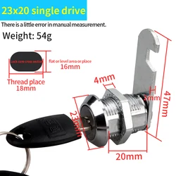 High quality zinc alloy D18x25 furniture cabinet hardware fitting pin round cam lock