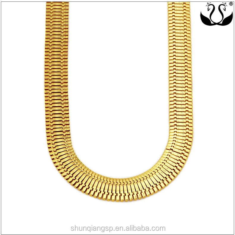 75Cm Super Width Fashion Man China Hip Hop Jewelry in 22K Gold Plated