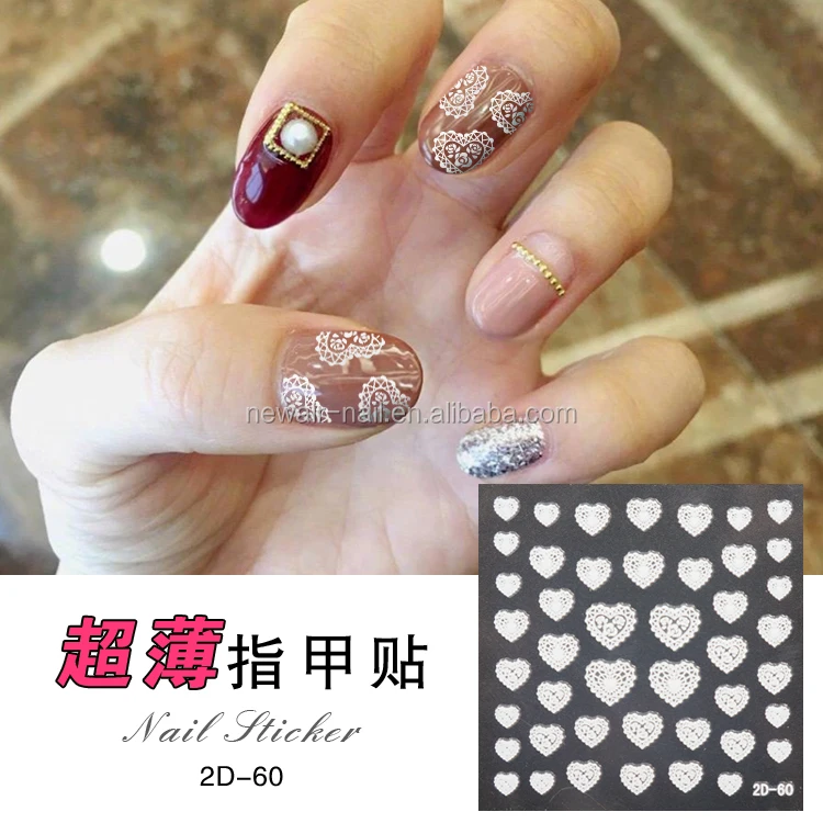 
wholesale nail supplies custom designs heart nail art designs sticker 