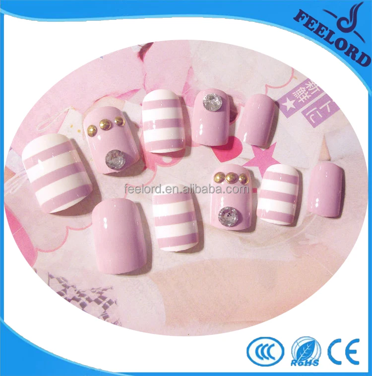 pre-desinged false art nail tips FD32 wholesale full cover fake nail tips manufacturer