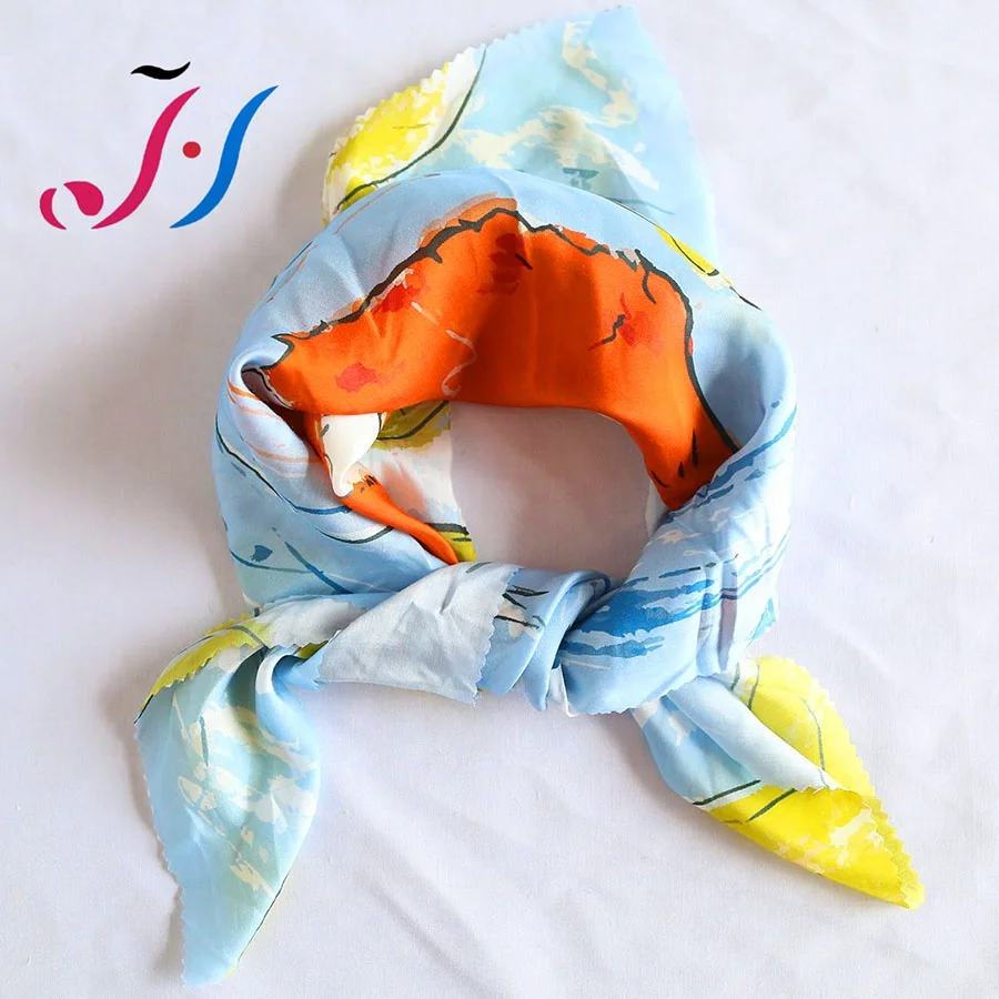 Custom design digital print cotton silk fabric for dress and scarves