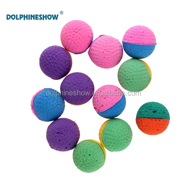 Multicolor Pet toy balls knitting wool ball with bell inside for cats and dogs