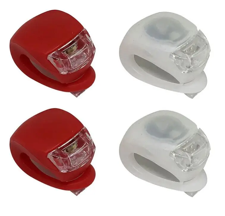 Оптовая продажа с фабрики велосипедные аксессуары силиконовый резиновый светодиодный фонарь для велосипеда передний и задний стробоскоп предупреждающий колеса велосипедный спицевой