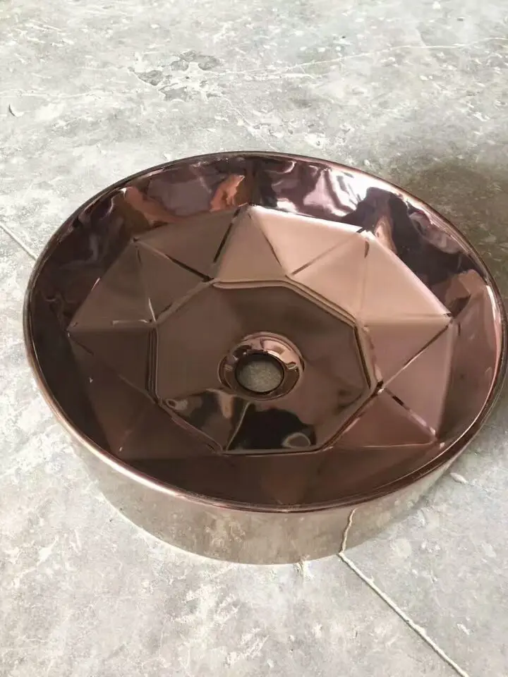 sanitary ware wc toilet Manufacturer bathroom accessories Silver sink Rose Gold wash basin