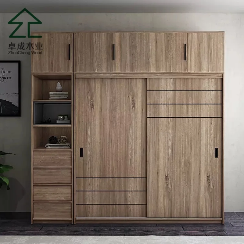 wholesale manufacture cheap price fancy wooden modern furniture design wardrobe