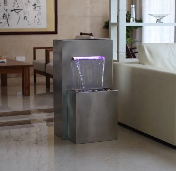 Home decoration outdoor stainless steel waterfall garden water feature indoor fountain