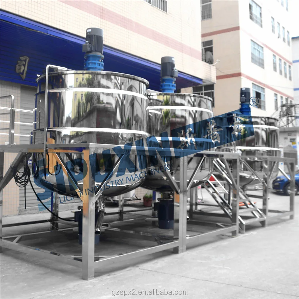 Sipuxin cosmetic cream machine shampoo mixer tank Liquid detergent lotion mixer (combined tank)