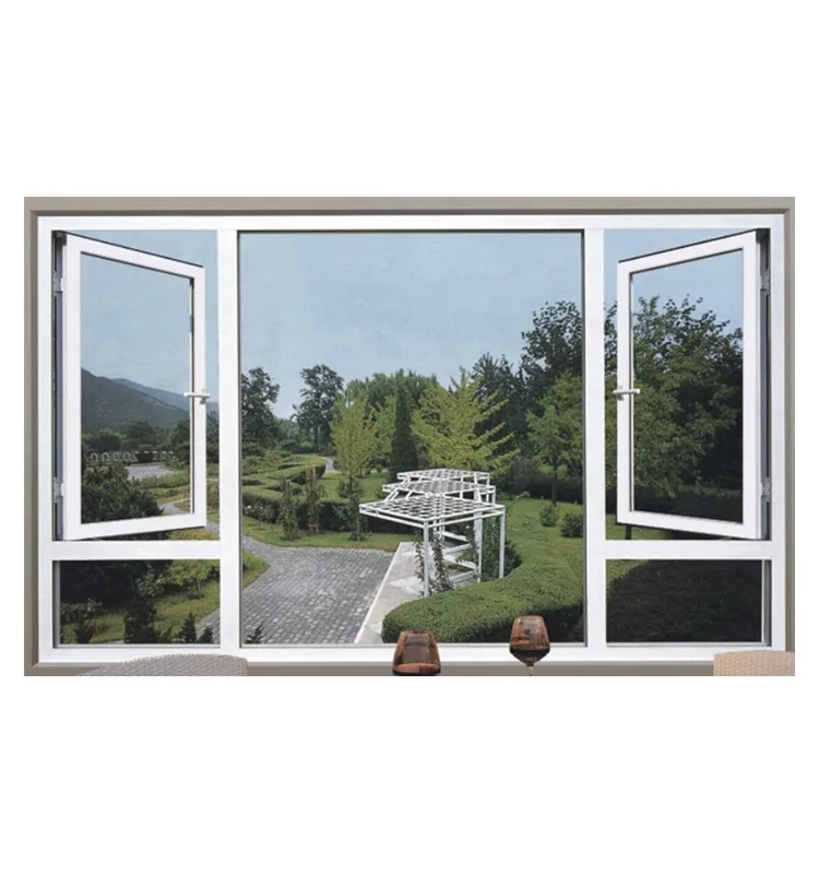 Australia Standard Factory direct sales office thin frame simple design aluminum sliding window/casement optifix Windows Outside