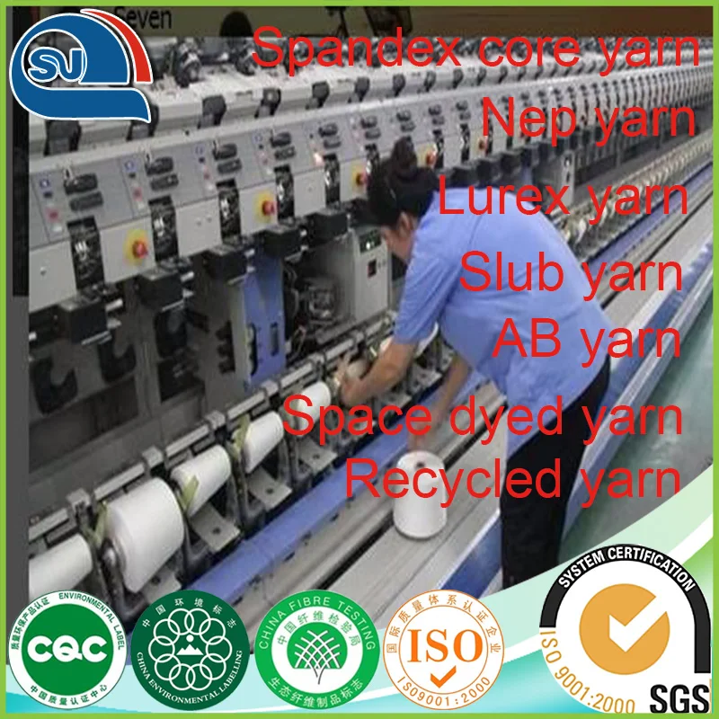 manufacture metallic fiber blended yarn