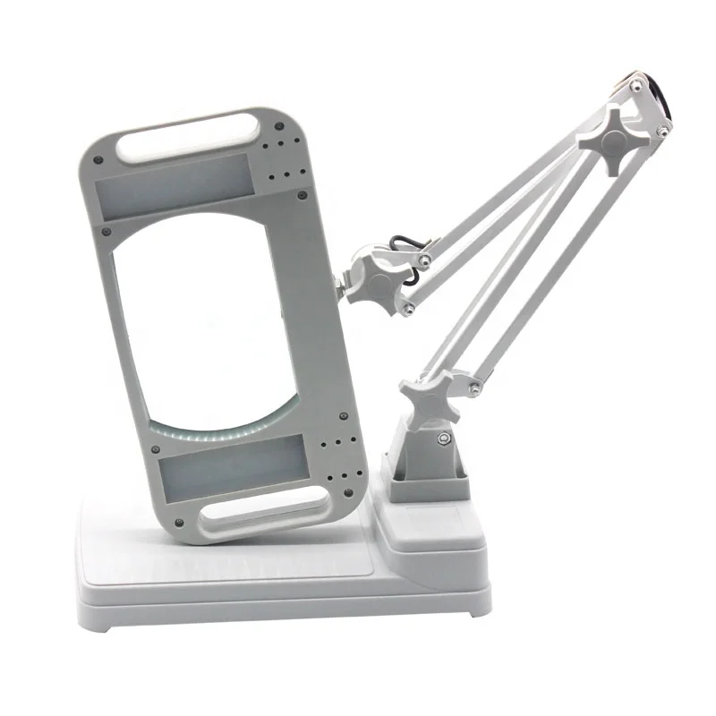 Lighting Magnifier Table Lamp  Lifting Square Magnifier BY-86i Adjusting Magnifier lamp