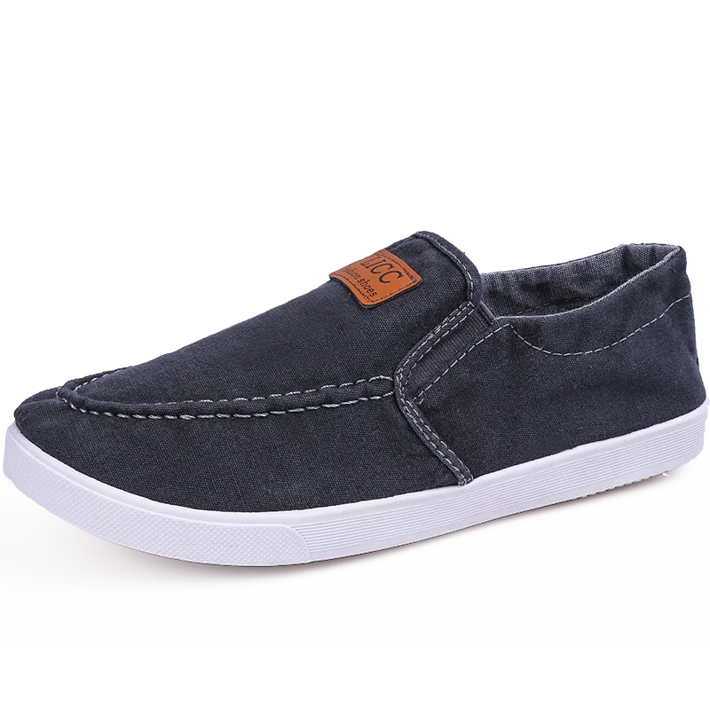 
Men Flat Casual Canvas Shoes Slip-on Shoes For Man 