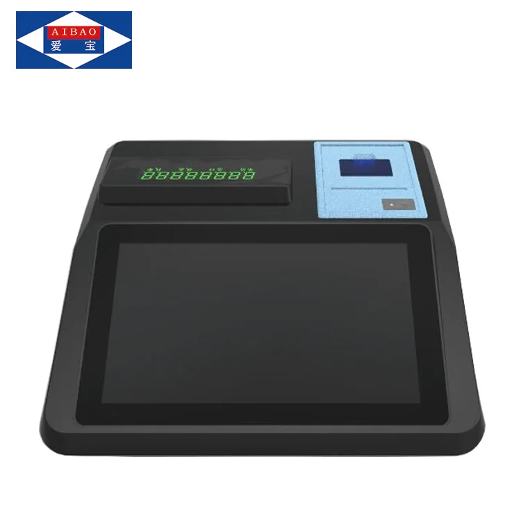 10.1inch smart android pos terminal with printer