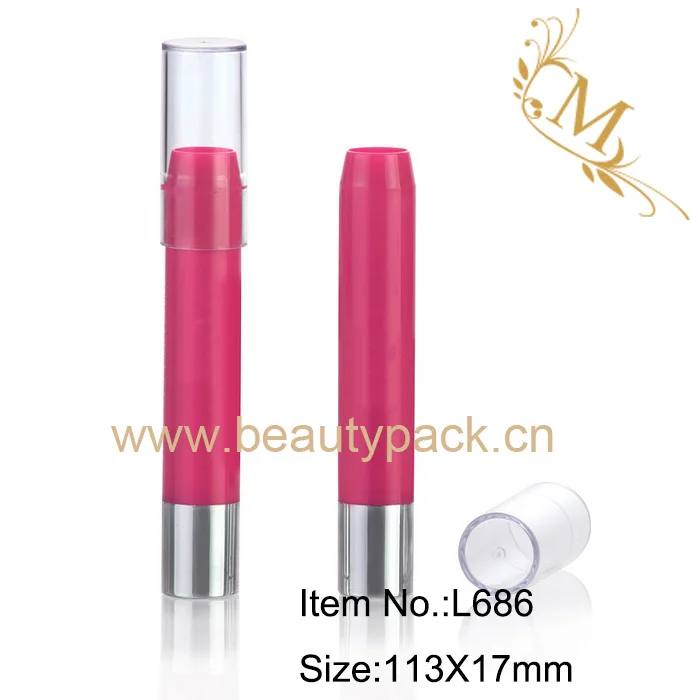 Best Price Pink Crayon Custom Empty  Twist Pen Lipstick Plastic Lipstick Pen Tube