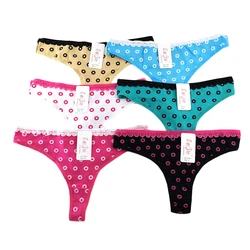 67003 Wholesale Hot Young Girl Print T Back Panties OEM Teen Color Panty For Hot Beautiful Womens Underwear Stock Cotton Thong