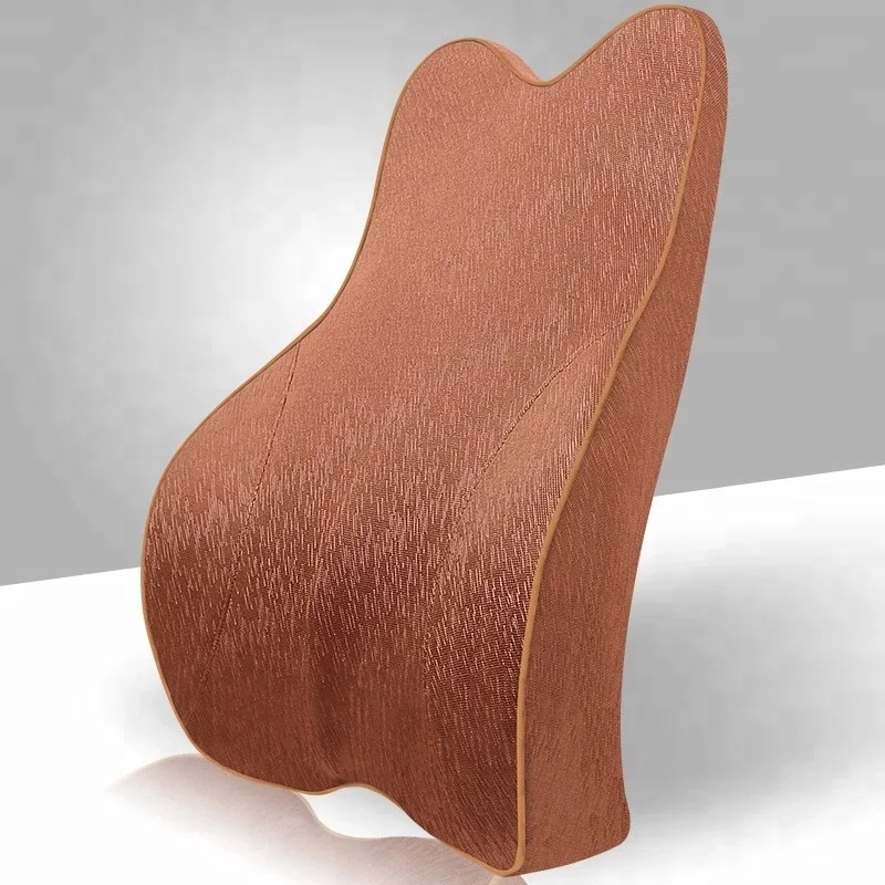 Therapeutic Memory Foam Chair Car Seat Ventilate Mesh Fabric Lumbar Back Support Cushion For Back Pain
