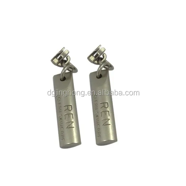 Letter A - factory direct sale decorative customized gold metal zipper