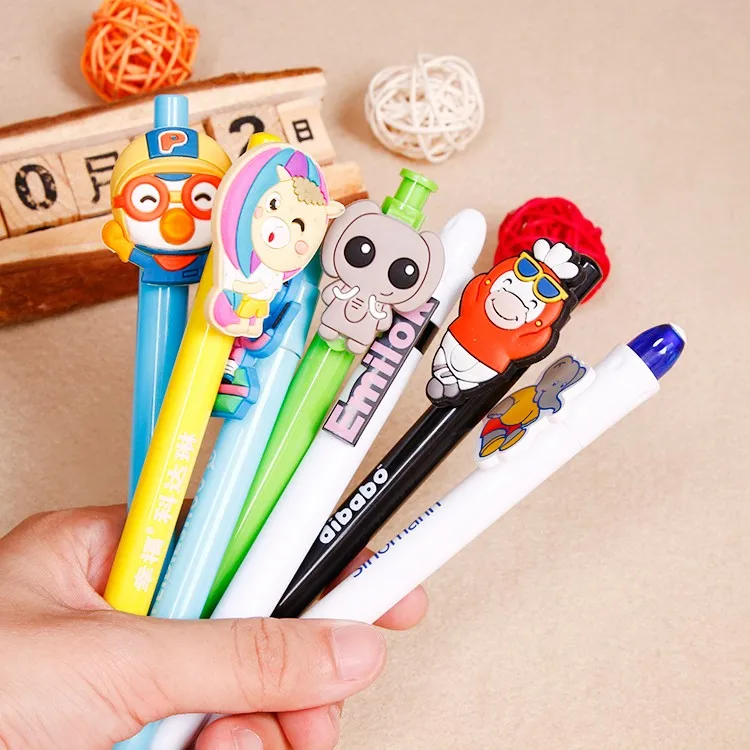 Рекламная шариковая ручка с мягкими украшениями из ПВХ