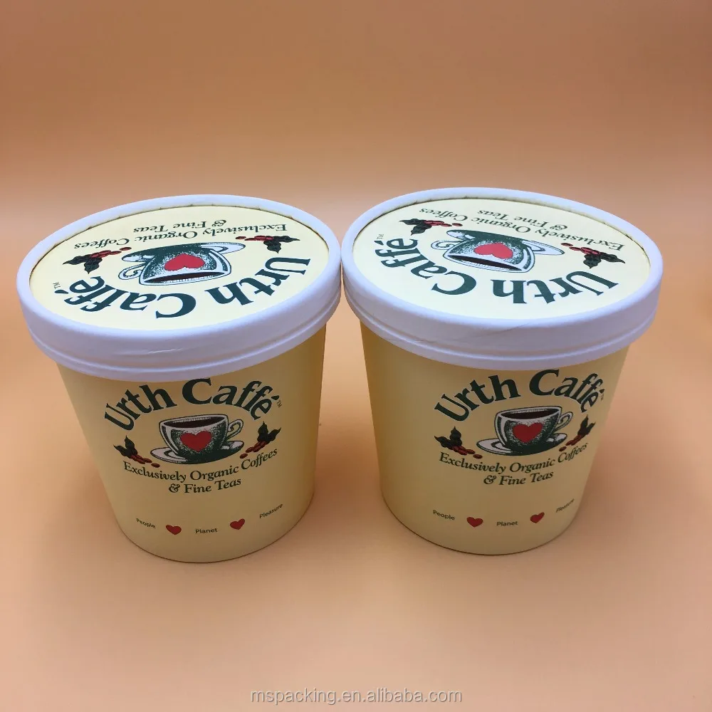 8oz Edible Paper Frozen Gelato Container Ice Cream Yogurt Cup