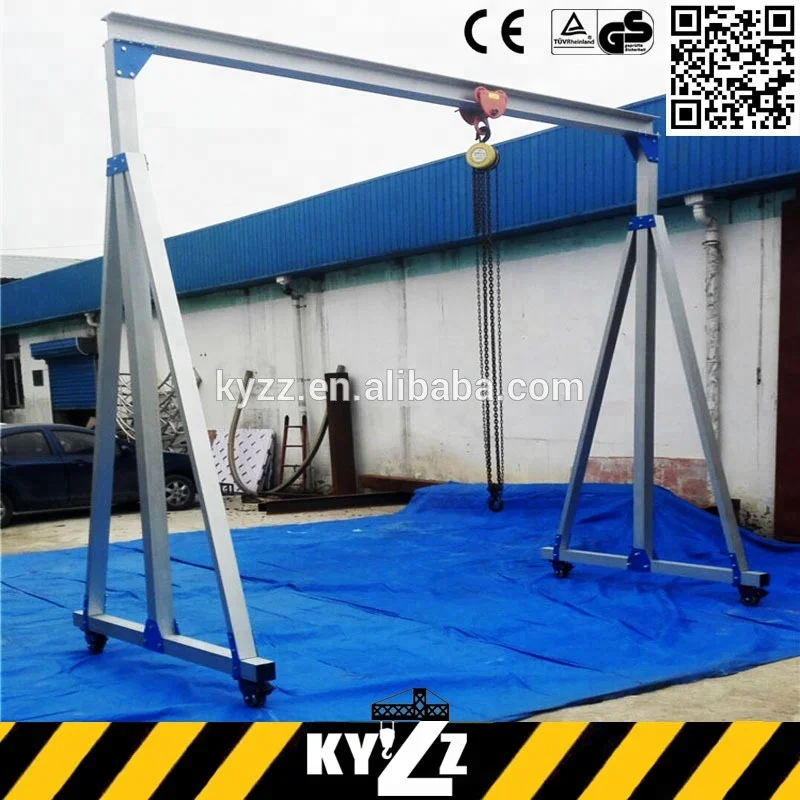 Light Small Mini 500Kg Workshop Gantry Crane Sale in China, Portable Marine Deck Gantry Cranes