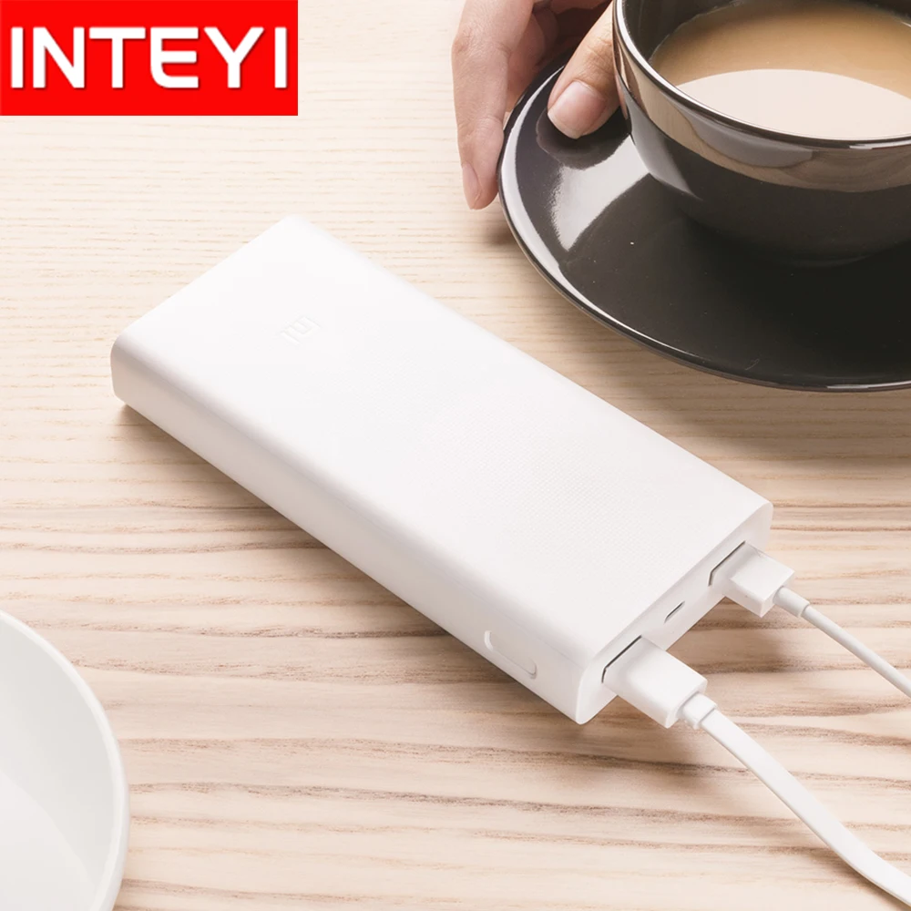 Original Xiaomi Power Bank QC3.0 Powerbank 20000 mAh Power Bank Portable Charger Dual USB Quick Charge For Phone xiaomi