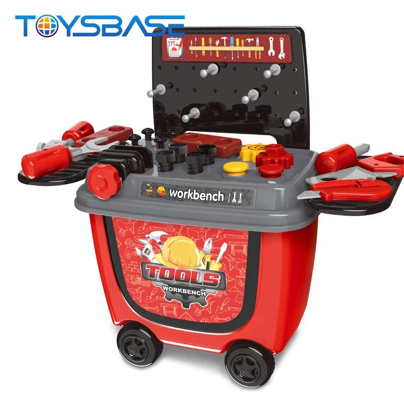 Kids Pretend Play Plastic Mechanical Toy Tool Set