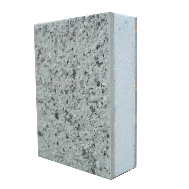 
Factory Directly new building materials exterior wall thermal insulation decorative eps/rock wool sandwich wall panels 