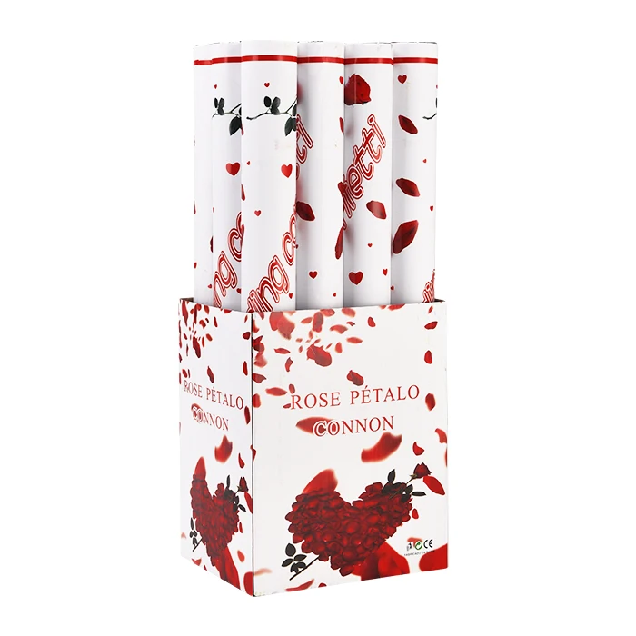 Eco-friendly Party Popper Cylinder Rose Gold Confetti Cannon Wholesale