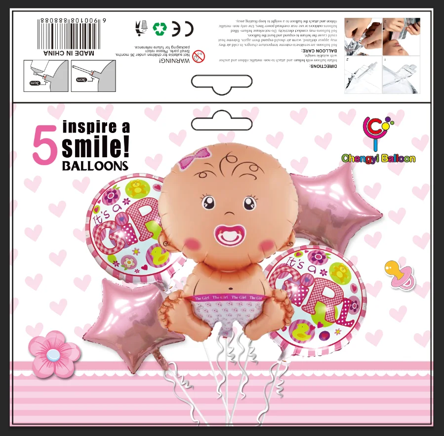 Детский воздушный шар для празднования нового рождения 18 дюймов звезда круглый это темно-синий мальчиков