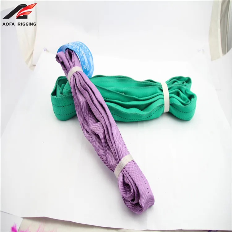 OEM 1ton 2 т 5ton 10 т цветом бесконечное тренажерный зал полиэстер нейлон Гибкая двойной рукав круглый фальсификации приводного ремня брюки-карго лямки слинга