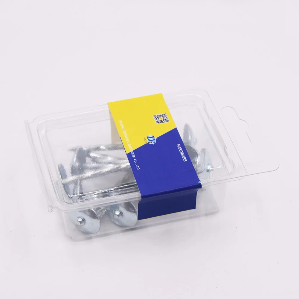 Chinese nail supply umbrella head spiral shank iron with zinc galvanized surface steel roofing nail