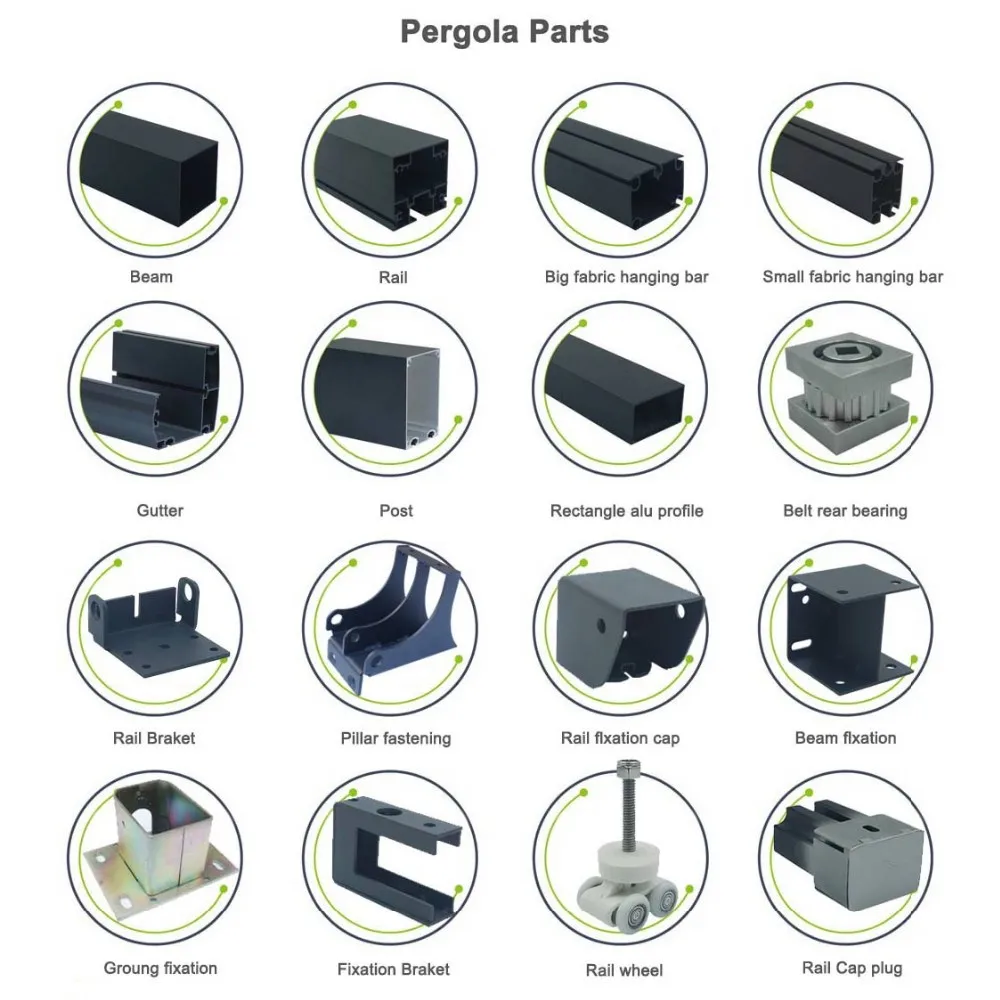 
Factory wholesale price pergola components aluminum pergola parts for sale  (1600146717353)