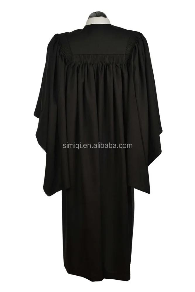 UK customized latest design Cambridge Oxford College high school black Bachelors hood cap graduation gown