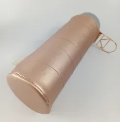 newest fashion custom promotional gold leather wool felt water wine bottle holder  bottle sleeve bottle cooler bag