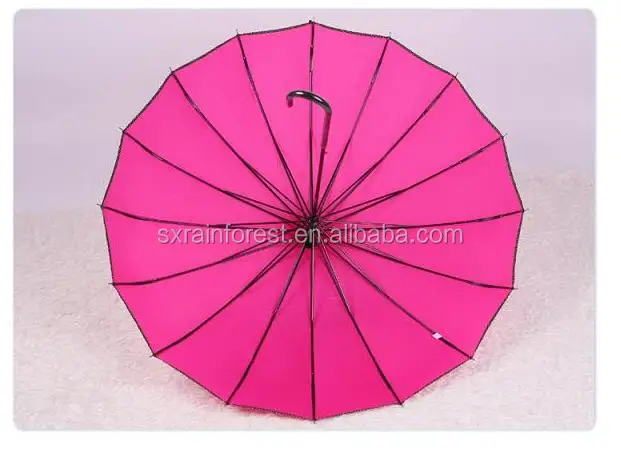 New Design 16 Ribs Lady Special Shape gift Pagoda Umbrella