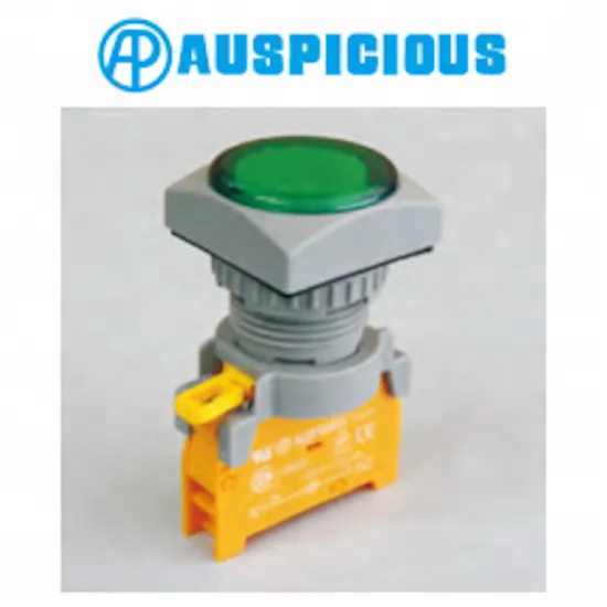 22mm IP65 Waterproof Square Head Pilot Lamp, Indicator light (PLNS-22)