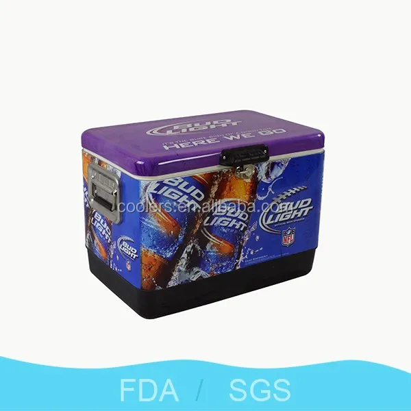 51L portable Stainless Steel Cooler box ice cooler camping cooler