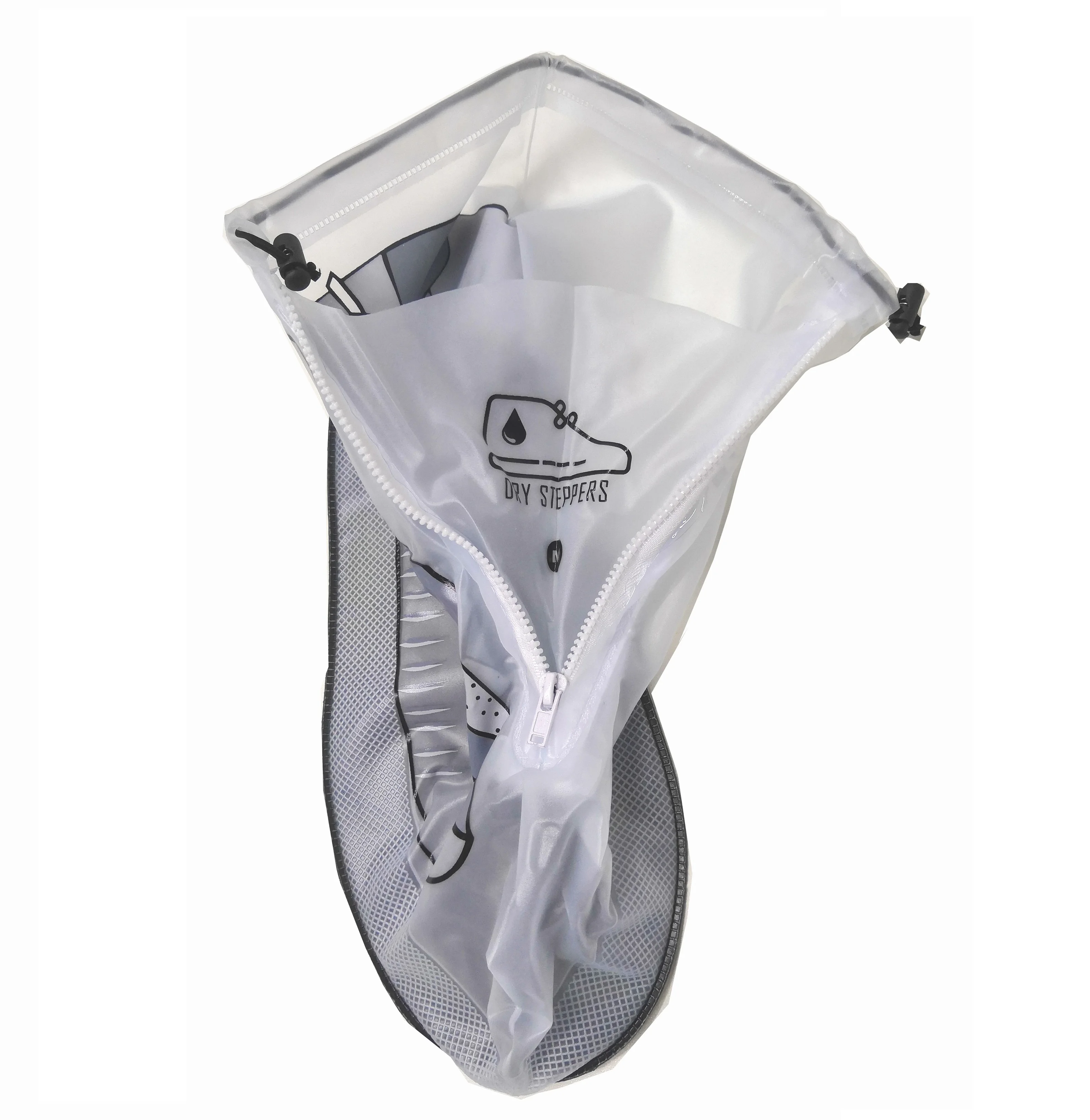 
LOGO printed reusable PVC plastic material rain shoe covers 