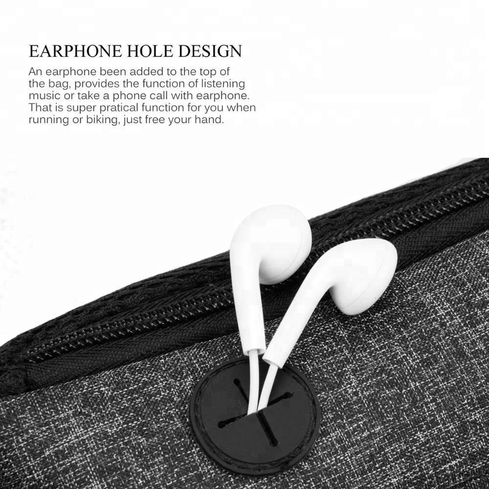 Clear Belt Exercise Private Label Shoulder Strap Climbing Waist Bag Fanny Pack Unisex