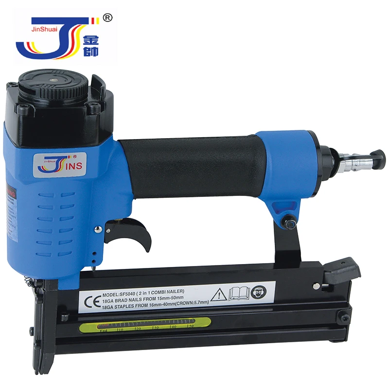 
Pneumatic Stapler, 2-in-1 combi Stapler and Nailer (SF5040-B) 